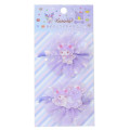 Japan Sanrio Glitter Lace Hair Tie Set - Kuromi & Baku Cherry - 1