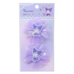 Japan Sanrio Glitter Lace Hair Clip Set - Kuromi : Afternoon Tea