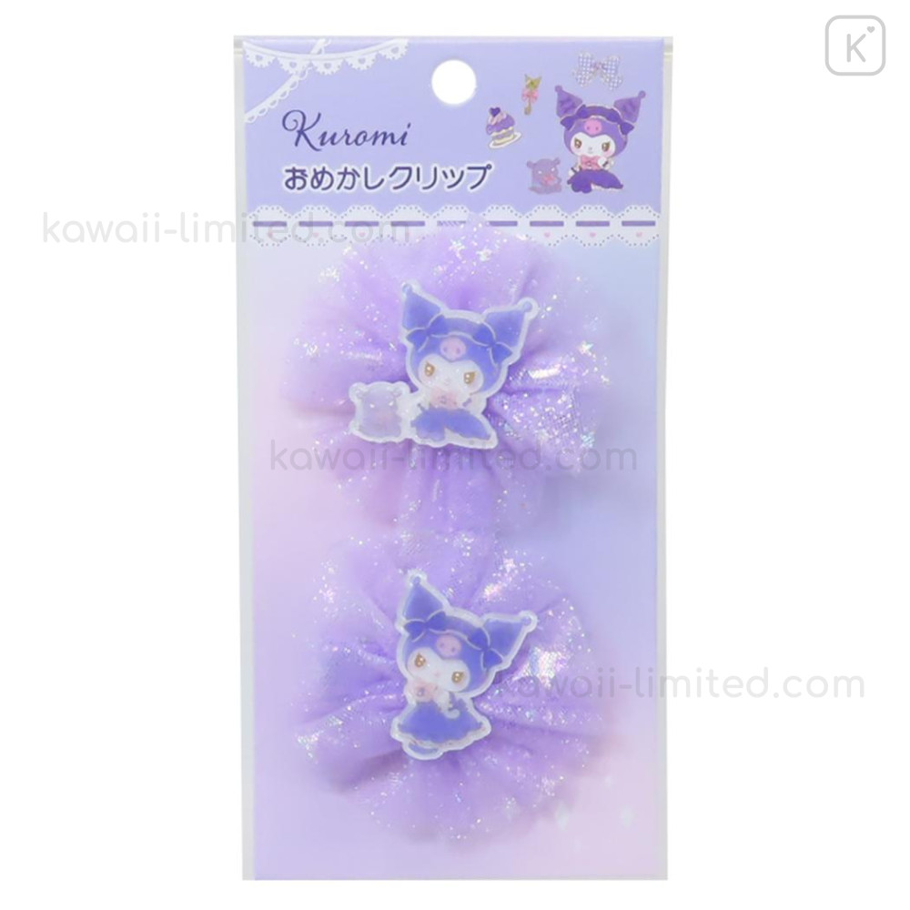 ランキングや新製品 Glitter Sanrio Japan Lace Afternoon : Kuromi - Set Clip Hair リップグロス