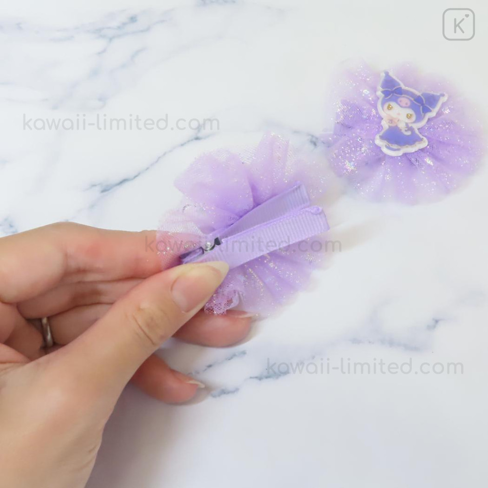 ファッションアイテム人気ランキング Japan Sanrio Glitter Lace Hair Clip Set - Kuromi : Afternoon リップグロス