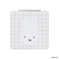 Japan Miffy 2-sided Compact Mirror - Miffy : Plaid - 1