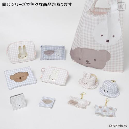 Japan Miffy 2-sided Compact Mirror - Miffy : Plaid - 4