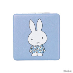 Japan Miffy 2-sided Compact Mirror - Miffy : Blue Flower Dress