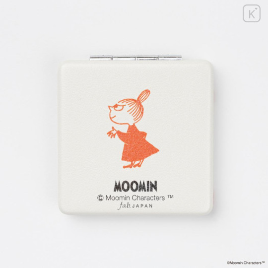 Japan Moomin 2-sided Compact Mirror - Little My : Beige Repeat - 2
