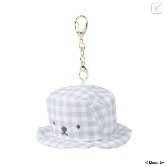 Japan Miffy Miniature Keychain - Boris : Hat Plaid - 1
