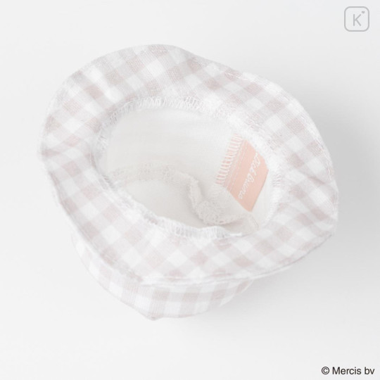 Japan Miffy Miniature Keychain - Miffy : Hat Plaid - 2