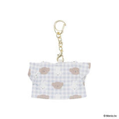 Japan Miffy Miniature Keychain - Boris & Miffy : T-shirt Plaid