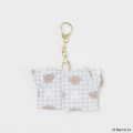 Japan Miffy Miniature Keychain - Boris & Miffy : T-shirt Plaid - 2