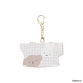 Japan Miffy Miniature Keychain - Boris & Miffy : T-shirt Plaid B - 1