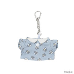 Japan Miffy Miniature Keychain - Miffy : T-shirt Blue Flower