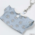 Japan Miffy Miniature Keychain - Miffy : T-shirt Blue Flower - 3