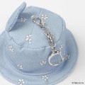 Japan Miffy Miniature Keychain - Miffy : Hat Blue Flower - 3