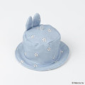 Japan Miffy Miniature Keychain - Miffy : Hat Blue Flower - 4