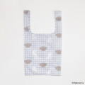 Japan Miffy Eco Shopping Bag - Boris & Miffy : Plaid Grey - 2