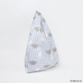 Japan Miffy Eco Shopping Bag - Boris & Miffy : Plaid Grey - 3