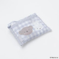 Japan Miffy Eco Shopping Bag - Boris & Miffy : Plaid Grey - 5