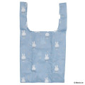 Japan Miffy Eco Shopping Bag - Miffy : Blue Flower Dress - 1