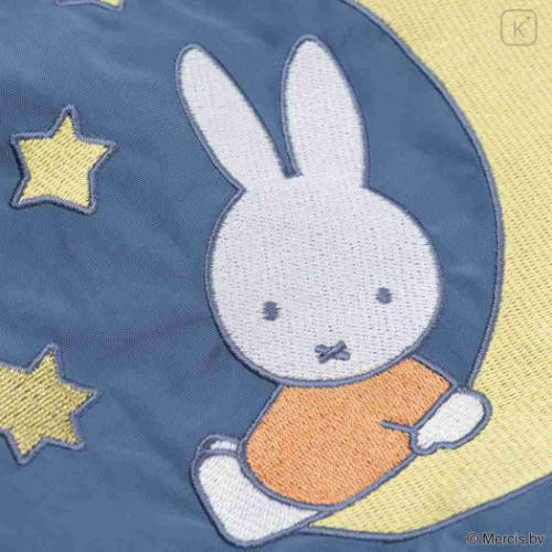 Japan Miffy Embroidery Eco Shopping Bag - Miffy : Blue Moon - 5