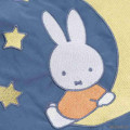 Japan Miffy Embroidery Eco Shopping Bag - Miffy : Blue Moon - 5