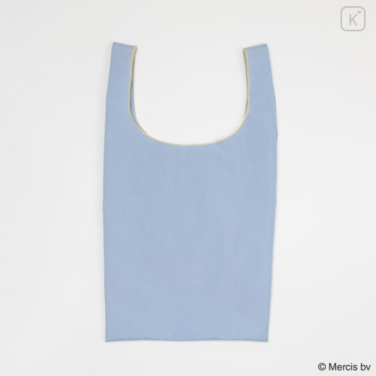 Japan Miffy Embroidery Eco Shopping Bag - Miffy : Blue Flower Dress - 2