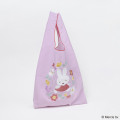 Japan Miffy Embroidery Eco Shopping Bag - Miffy : Pink Flower Dress - 3