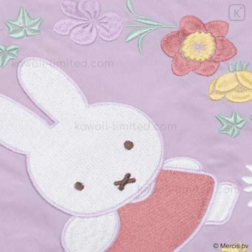 Japan Miffy Embroidery Eco Shopping Bag - Miffy : Pink
