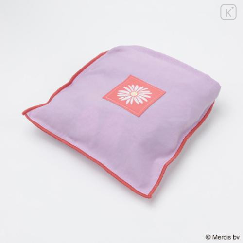 Japan Miffy Embroidery Eco Shopping Bag - Miffy : Pink Flower Dress - 6