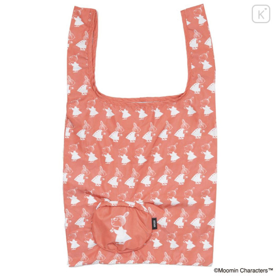 Japan Moomin Eco Shopping Bag - Little My : Orange Pink Repeat - 1