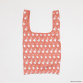 Japan Moomin Eco Shopping Bag - Little My : Orange Pink Repeat - 2