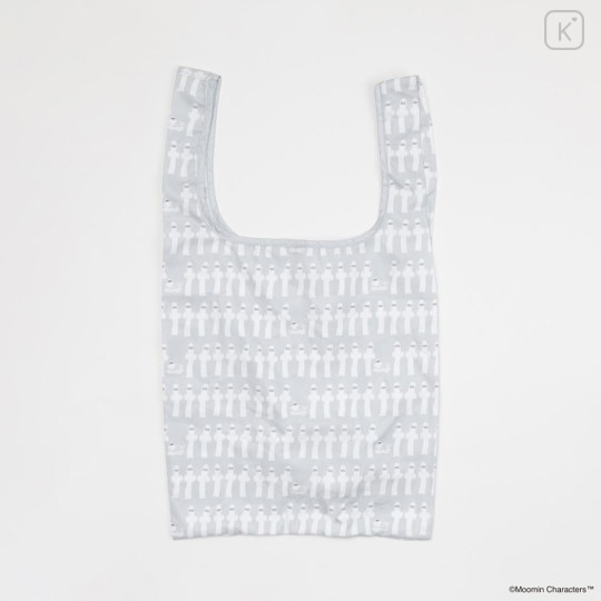 Japan Moomin Eco Shopping Bag - Hattifatteners : Grey Repeat - 2