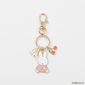 Japan Miffy Metal Keychain - Miffy : Pink Gold Cherry - 2