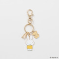 Japan Miffy Metal Keychain - Miffy : Yellow Gold Bear - 2