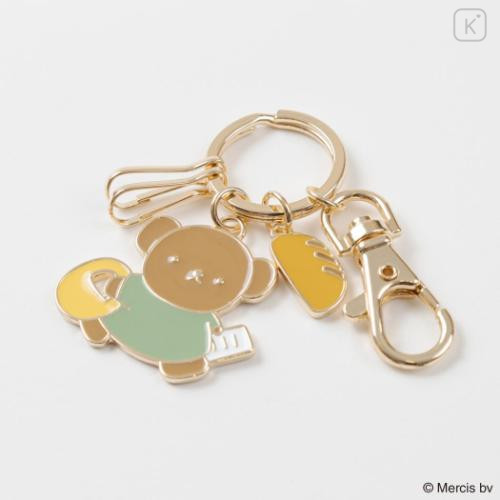 Japan Miffy Metal Keychain - Boris : Bread - 4