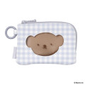 Japan Miffy Pass Case Card Holder & Coin Case - Boris : Plaid - 1