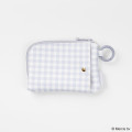 Japan Miffy Pass Case Card Holder & Coin Case - Boris : Plaid - 2