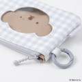 Japan Miffy Pass Case Card Holder & Coin Case - Boris : Plaid - 3
