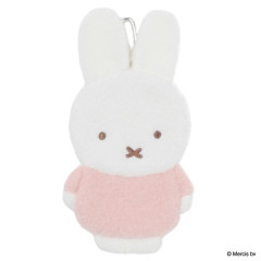 Japan Miffy Die-cut Pouch with Carabiner - Miffy : Pale Color