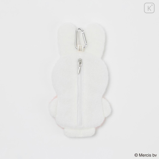 Japan Miffy Die-cut Pouch with Carabiner - Miffy : Pale Color - 2