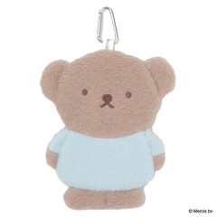 Japan Miffy Die-cut Pouch with Carabiner - Boris : Pale Color