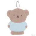 Japan Miffy Die-cut Pouch with Carabiner - Boris : Pale Color - 1