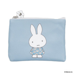 Japan Miffy Pouch & Tissue Case - Miffy : Blue Flower Dress