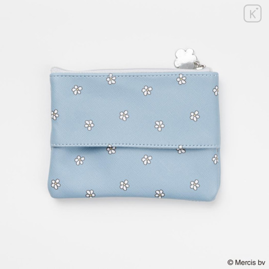 Japan Miffy Pouch & Tissue Case - Miffy : Blue Flower Dress - 2