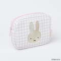 Japan Miffy Cosmetic Pouch - Miffy : Plaid - 3
