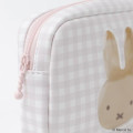 Japan Miffy Cosmetic Pouch - Miffy : Plaid - 5