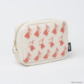 Japan Moomin Cosmetic Pouch - Little My : Beige Repeat - 3