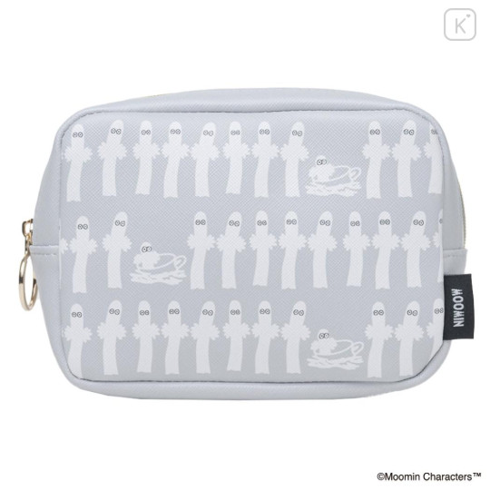 Japan Moomin Cosmetic Pouch - Hattifatteners : Grey Repeat - 1