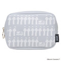 Japan Moomin Cosmetic Pouch - Hattifatteners : Grey Repeat - 1