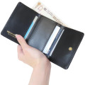 Japan Sanrio Clasp Trifold Wallet - Hello Kitty : Black White Zebra - 3