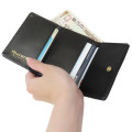 Japan Sanrio Quilted Trifold Wallet - Hello Kitty : Black Gold Devil - 3