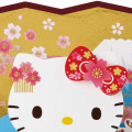 Japan Sanrio 3D Greeting Card - Hello Kitty : Sakura Cherry Blossom Mt. Fuji Kimono Japanese Folding Screen - 2